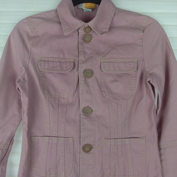 Tulle Anthropologie Pink Button Up Jacket Sz S - Picture 3 of 7
